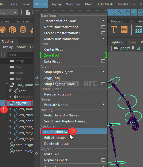 [Maya]Rigging 05 - Attributes
